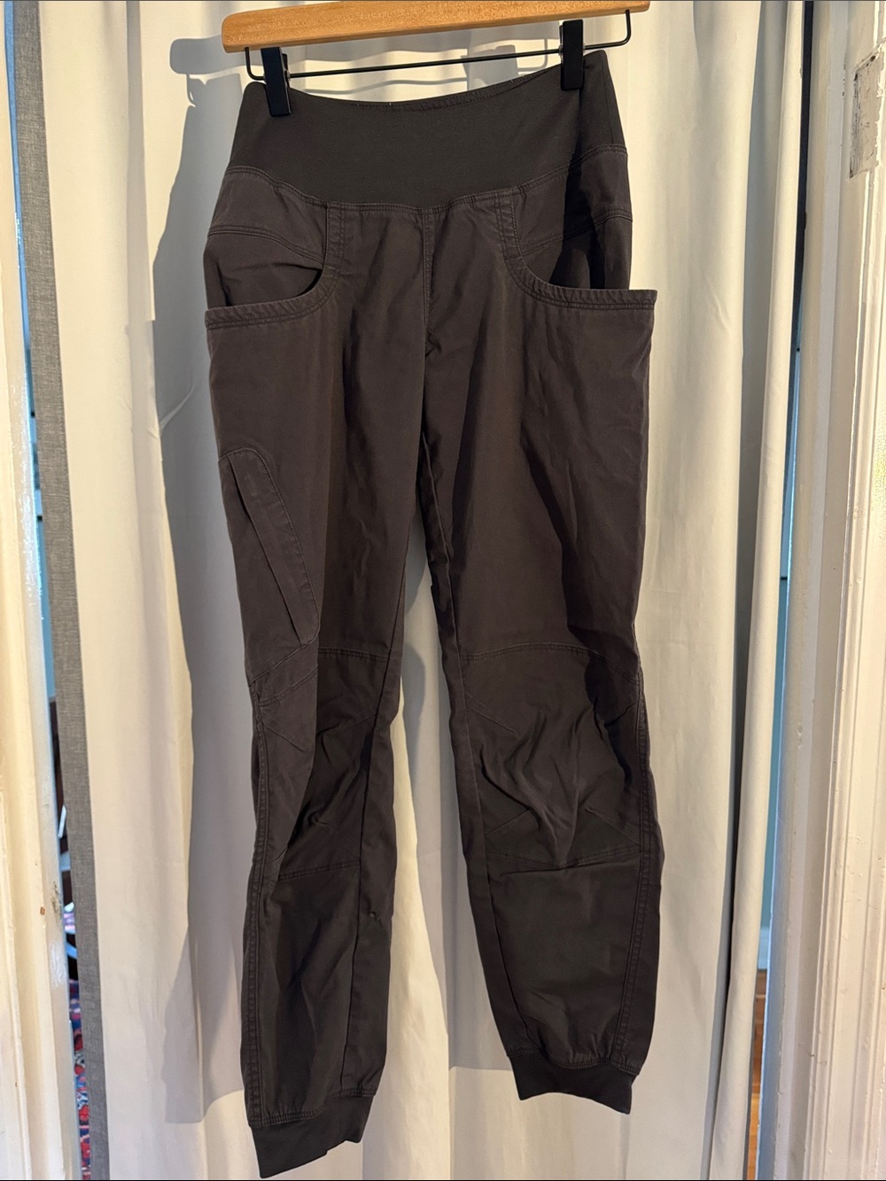 Prana Dark Charcoal Utility Joggers